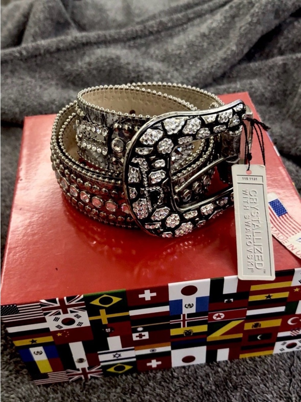 Swarovski Silver BB Simon Belt